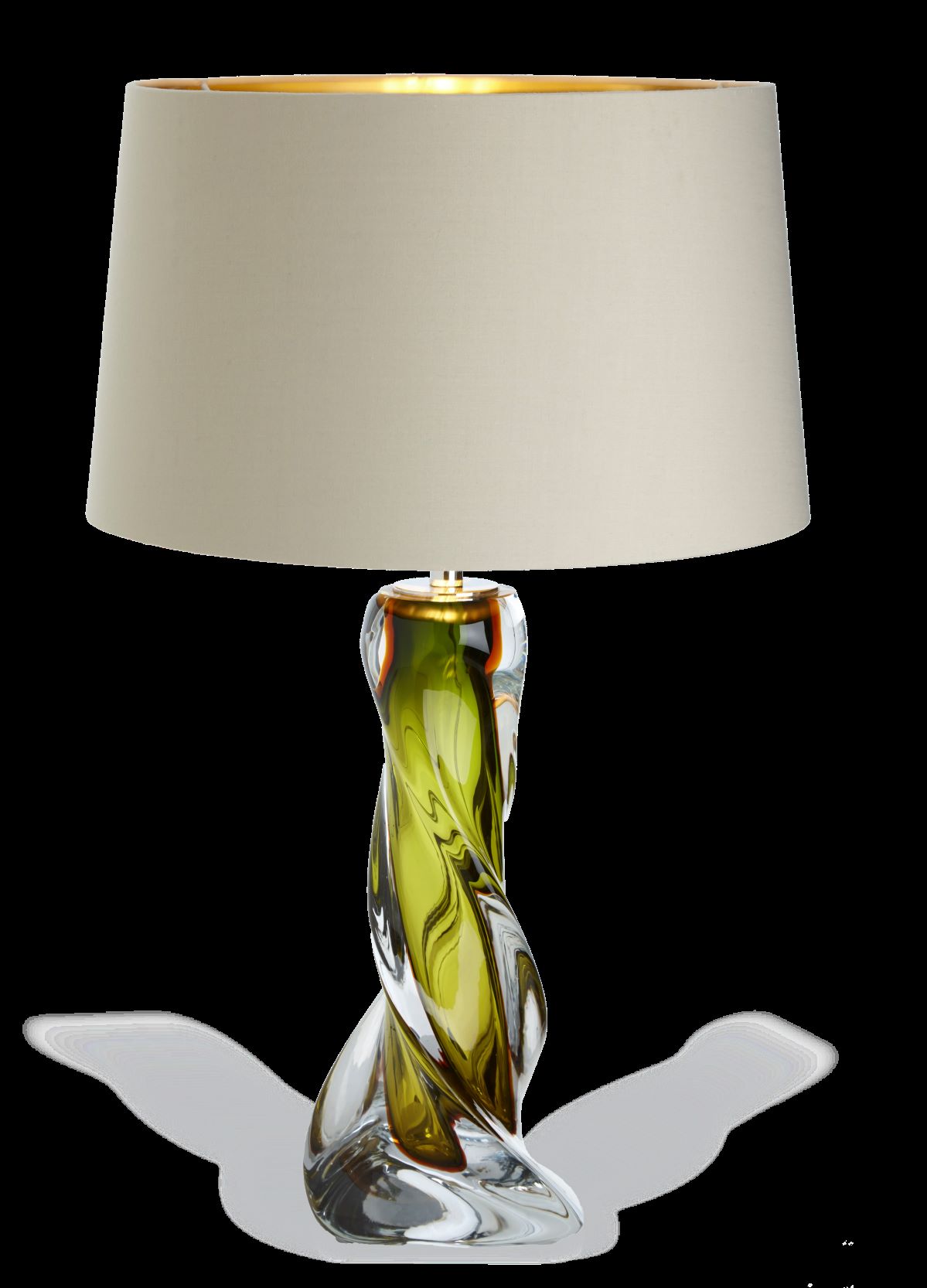 Olive Green Glass Table Lamp Base Only Wbr Interiors